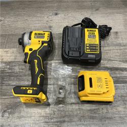 AS-IS DEWALT Atomic 20V Max Lithium-Ion Brushless Cordless Compact 1/4 in. Impact Driver Kit