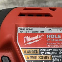 AS-IS Milwaukee FUEL GEN II 18V Lithium-Ion Brushless Cordless 1/2 in. Hole Hawg Right Angle Drill (Tool-Only)