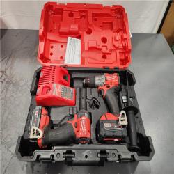 AS-IS- Milwaukee FUEL 18V Lithium-Ion Brushless Cordless Hammer Drill and Impact Driver Combo Kit