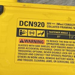 AS-IS DEWALT 20-Volt 21° Cordless Framing Nailer (Tool-Only)