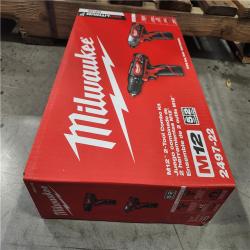 NEW! -  Milwaukee M12 12V Lithium-Ion Cordless Hammer Drill/Impact Driver Combo Kit (2-Tool) with (2) 1.5Ah Batteries  Charger & Bag