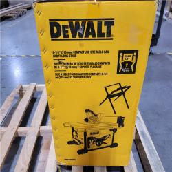 California AS-IS DEWALT 8-1/4 (210mm) COMPACT JOB SITE TABLE SAW AND FOLDING STAND