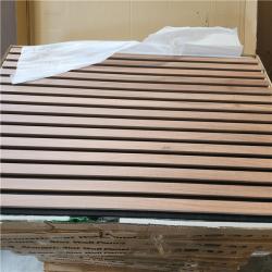 Phoenix NEW Art3dwallpanels Walnut 0.83 in. x 2 ft. x 4 ft. Slat MDF Acoustic Decorative Wall Paneling  3D Sound Absorbing Panel(372sq.ft./12 Case)