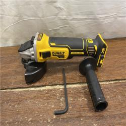 AS-IS DeWalt DCG405B 20V Max XR 4.5-Inch Slide Switch Small Angle Grinder (Tool Only)