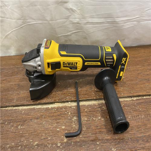 AS-IS DeWalt DCG405B 20V Max XR 4.5-Inch Slide Switch Small Angle Grinder (Tool Only)