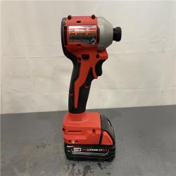 AS-IS - Milwaukee M18 18-Volt Lithium-Ion Compact Brushless Cordless 1/4 in. Impact Driver Kit