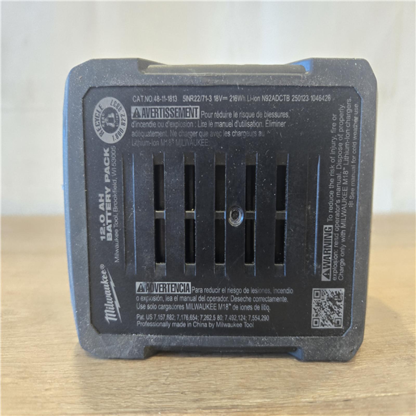 AS-IS Milwaukee 18V Lithium-Ion REDLITHIUM FORGE HD 12.0 Ah Battery Pack
