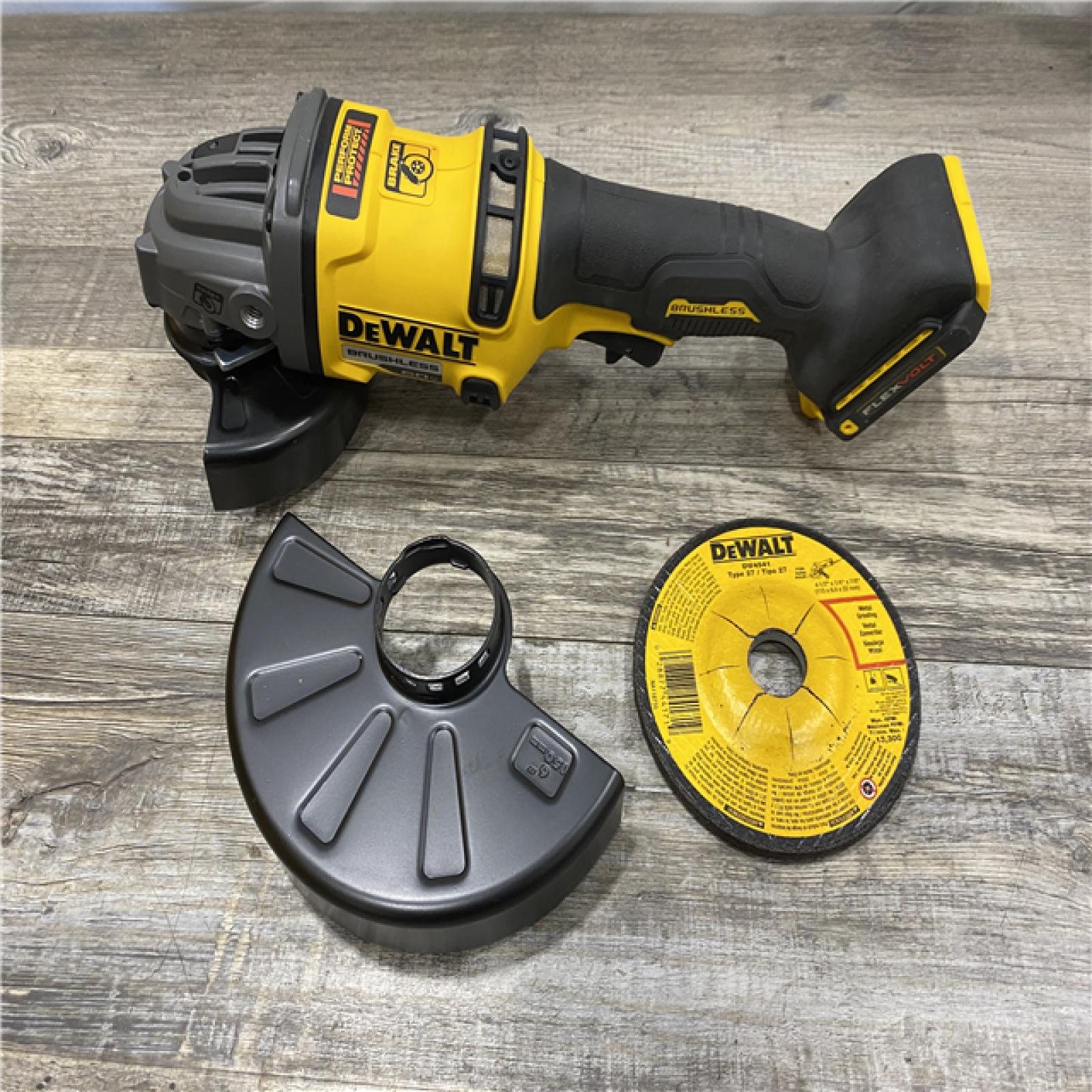 AS-IS DEWALT 60V MAX Cordless Brushless 4.5 in. to 6 in. Small Angle Grinder with Kickback Brake (Tool Only)