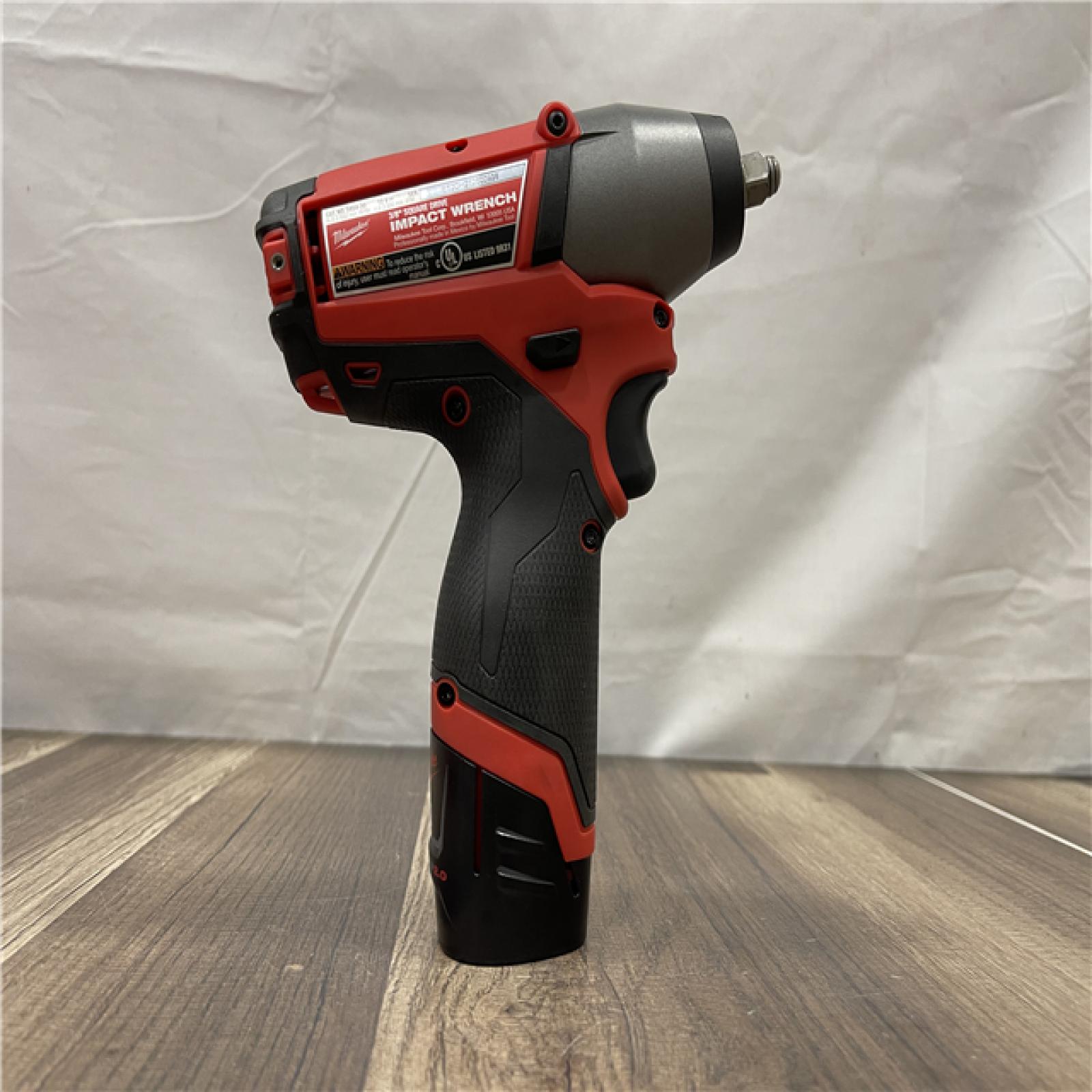 AS-IS Milwaukee M12 FUEL Lithium-Ion Brushless Cordless 3/8 in. Impact Wrench Kit