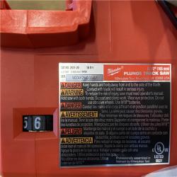 AS-IS Milwaukee FUEL 18V Lithium-Ion Cordless Brushless 6-1/2 in. Plunge Cut Track Saw (Tool-Only)
