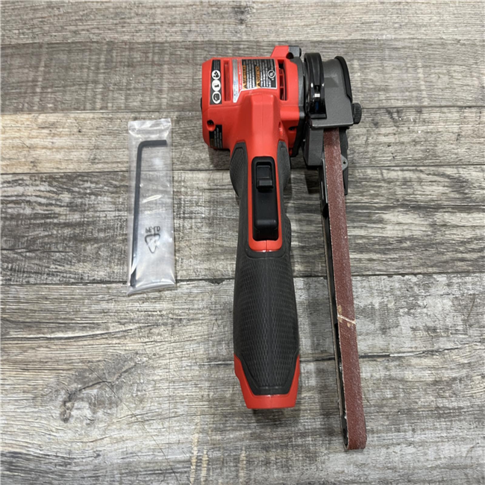 AS-IS Milwaukee  FUEL 12V Lithium-Ion Brushless Cordless 1/2 in. x 18 in. Bandfile (Tool-Only)