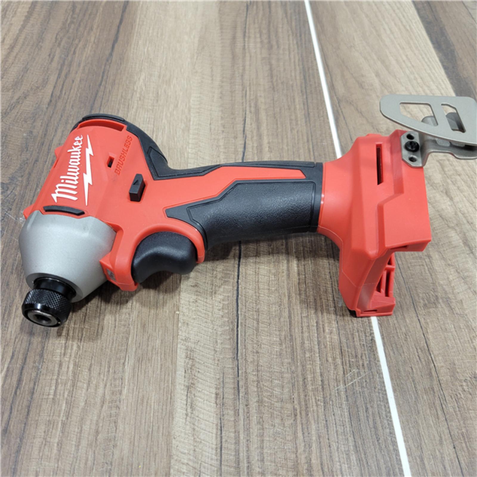 AS-IS Milwaukee M18 Compact Brushless 1/4  Hex Impact Driver Kit