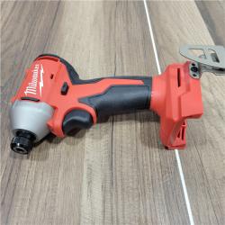 AS-IS Milwaukee M18 Compact Brushless 1/4  Hex Impact Driver Kit