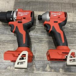 AS-IS Milwaukee 18V Lithium-Ion Brushless Cordless Compact Drill/Impact Combo Kit