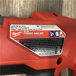 AS-IS Milwaukee FUEL 18-Volt Lithium-Ion Brushless Cordless Gen II 16-Gauge Angled Finish Nailer (Tool-Only)
