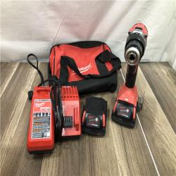 AS-IS Milwaukee 18V Lithium-Ion Brushless Cordless 1/2 in. Compact Drill/Driver Kit