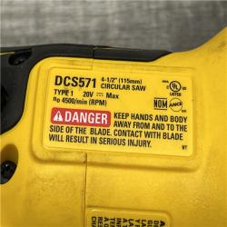 AS-IS DEWALT ATOMIC 20V MAX Cordless Brushless 4-1/2 in. Circular Saw (Tool Only)