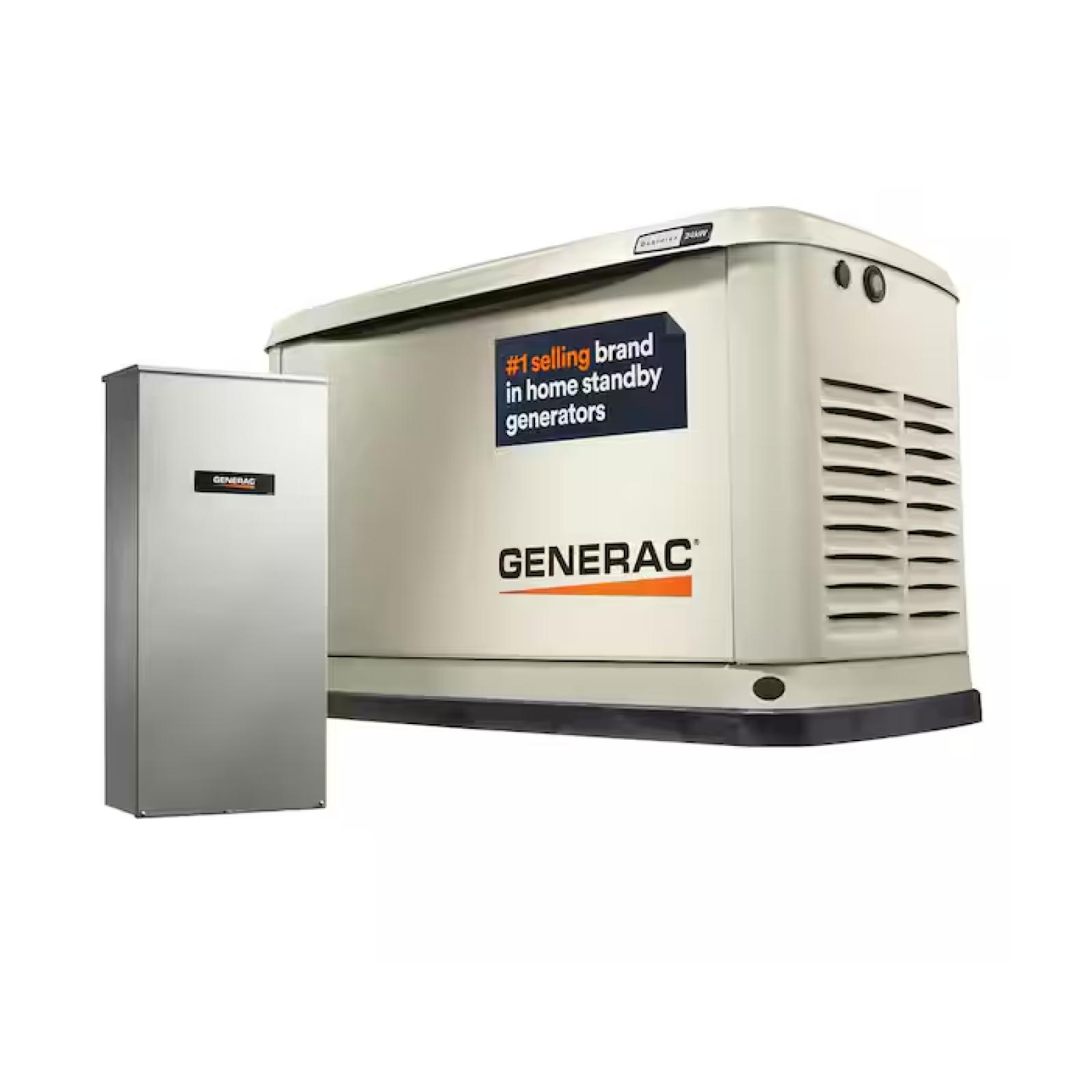 DALLAS LOCATION - Generac 24,000 Watt - Dual Fuel Air- Cooled Whole House Home Standby