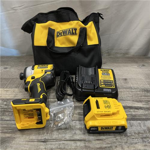 AS-IS DEWALT Atomic 20V Max Lithium-Ion Brushless Cordless Compact 1/4 in. Impact Driver Kit