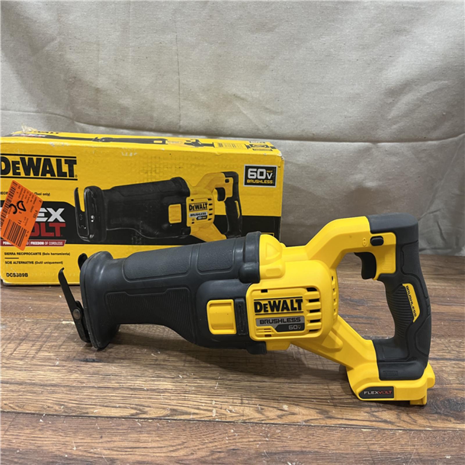 AS-IS DeWalt DCS389B FLEXVOLT 60V MAX Cordless Brushless Reciprocating Saw (Tool-Only)