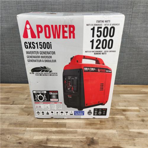 HOUSTON LOCATION - AS-IS 1500-Watt Recoil Start Gasoline Powered Ultra-Light Inverter Generator with 60cc OHV Engine and CO Sensor Shutdown