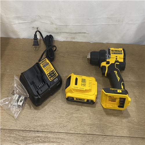 AS-IS DEWALT Atomic 20V Lithium-Ion Cordless Compact 1/2 in. Drill/Driver Kit
