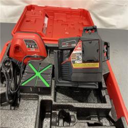AS-IS - Milwaukee M12 12-Volt Lithium-Ion Cordless Green 250 ft. 3-Plane Laser Level Kit