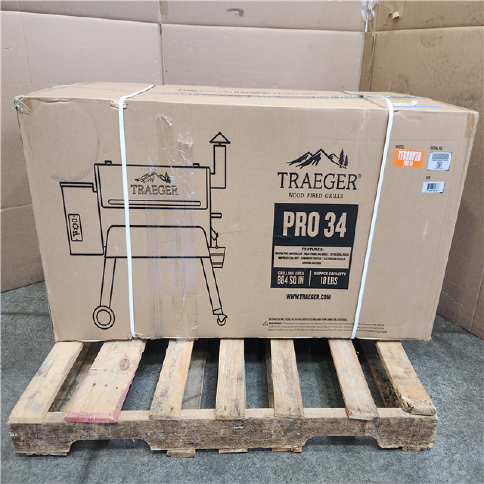 Phoenix NEW Traeger Pro Series 34-Pellet Grill and Smoker in Bronze (SEALED)