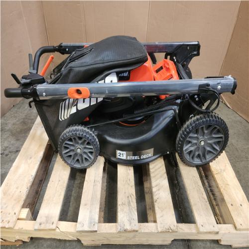 Phoenix USED ECHO 56V 21 in. Cordless Battery 3-in-1 Walk Behind Self-Propelled Lawn Mower w/ (2) 5Ah Batteries and Rapid Charger