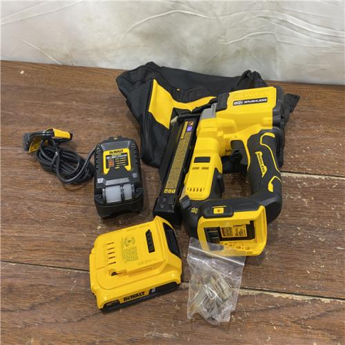 AS-IS  DEWALT ATOMIC 20V MAX Lithium Ion Cordless 23 Gauge Pin Nailer Kit with 3.0Ah Battery and Charger