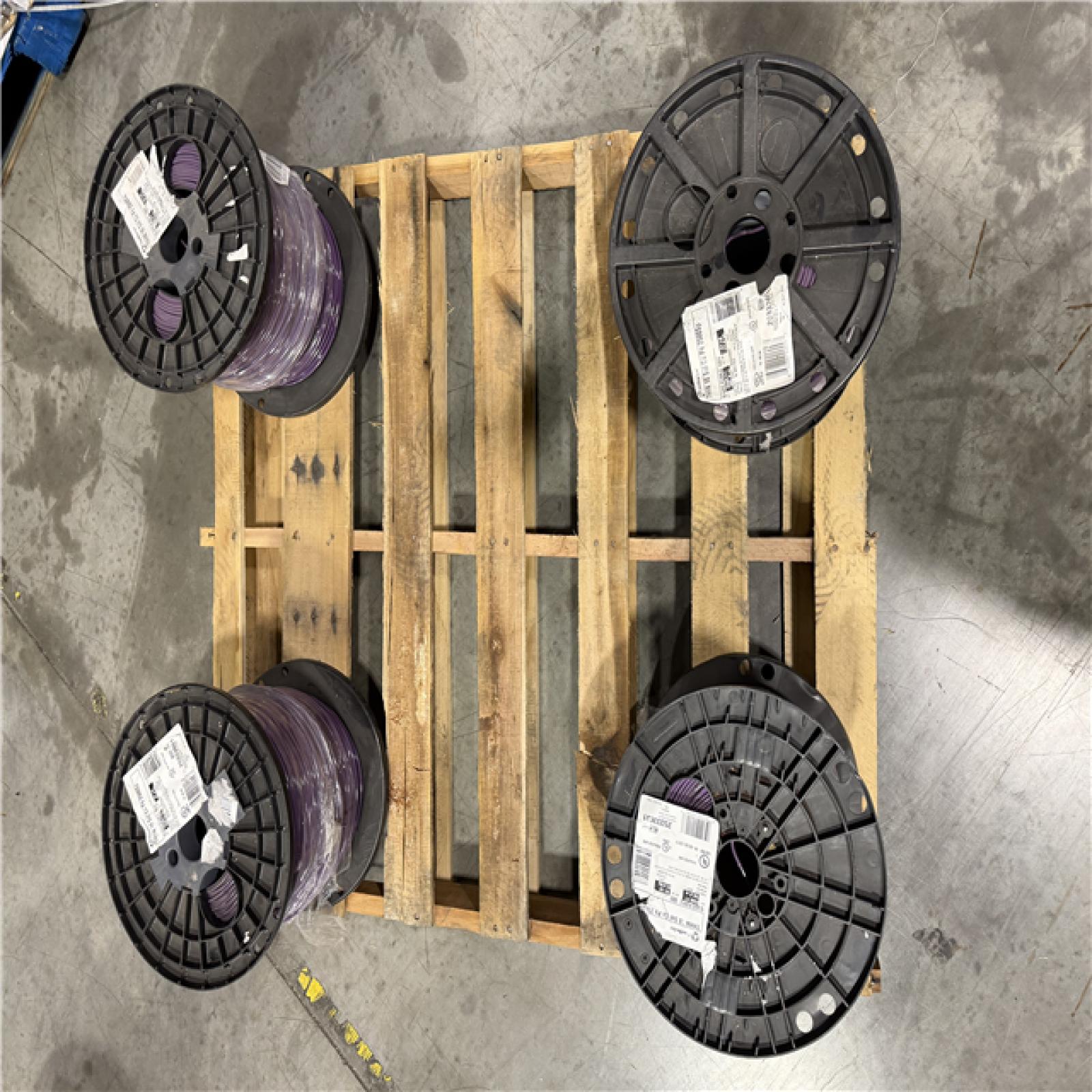 DALLAS LOCATION - AS-IS Southwire 2,500 ft. 12 Purple Solid CU THHN Wire(4 SPOOLS) (SEE NOTES)