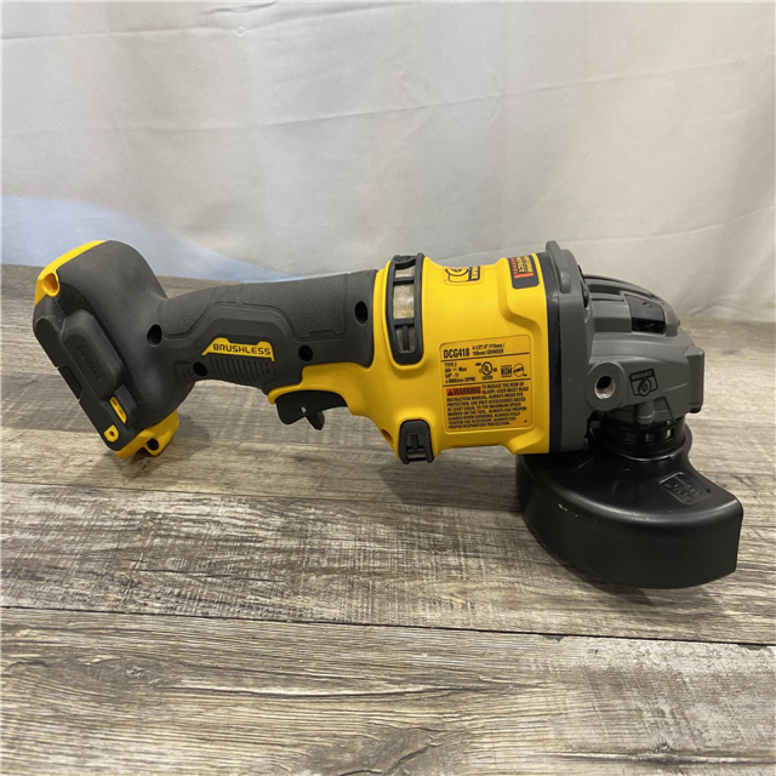 AS-IS DEWALT 60V MAX Cordless Brushless 4.5 in. to 6 in. Small Angle Grinder with Kickback Brake (Tool Only)