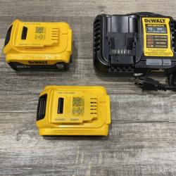 AS-IS DEWALT 20V MAX Lithium-Ion Battery Kit with 5.0Ah and 2.0Ah Battery and Charger