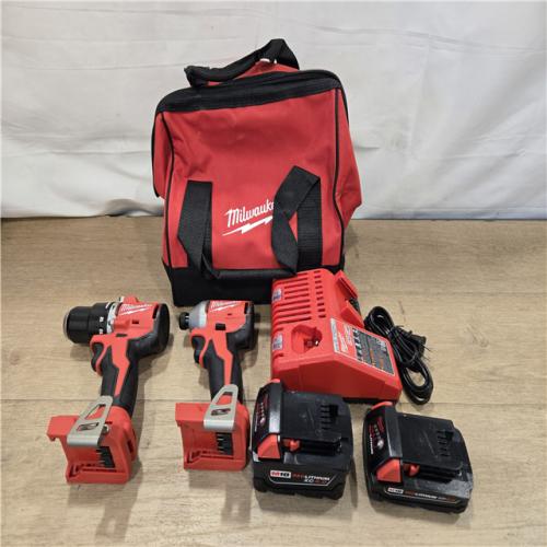 AS-IS Milwaukee 18V Cordless Compact Hammer Drill/Impact Combo Kit