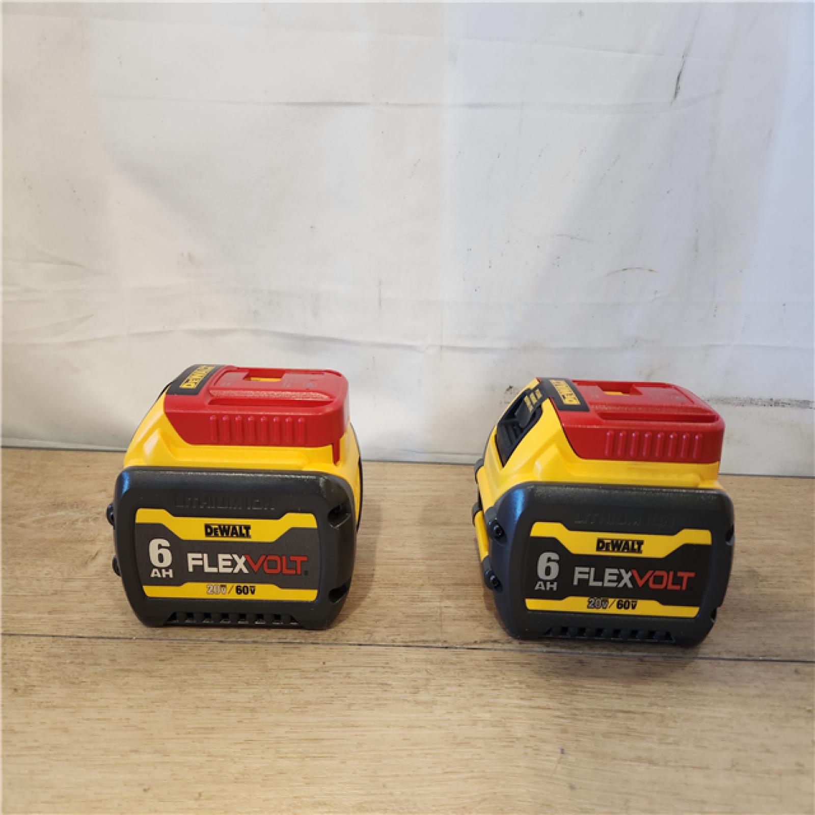 AS-IS- DEWALT FLEXVOLT 20V/60V MAX Lithium-Ion 6.0Ah Battery Pack (2 Pack)