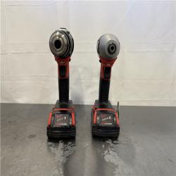 AS-IS- Milwaukee 18V Cordless Brushed 2-Tool Drill/Driver and Impact Driver Kit
