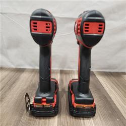 AS-IS- Milwaukee 18V Cordless Brushed 2-Tool Drill/Driver and Impact Driver Kit