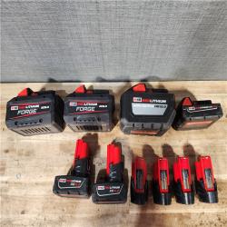 HOUSTON LOCATION - AS - IS MILWAUKEE BATTERY PACK QTY - 10