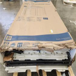 Phoenix AS-IS Suncast Vista 7 ft. W x 7 ft. D Plastic Resin Storage Shed with Floor (50 sq. ft.) in Colonnade (Beige)