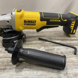 AS-IS DEWALT 20V MAX Cordless Brushless 4-1/2 in. Angle Grinder with Paddle Switch (Tool Only)