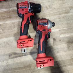 HOUSTON LOCATION - AS-IS Milwaukee M18 18V Lithium-Ion Brushless Cordless Compact Drill/Impact Combo Kit (2-Tool) W/(2) 2.0 Ah Batteries, Charger & Bag