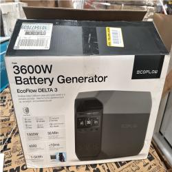 CALIFORNIA AS IS ECOFLOW 3600W BATTERY GENERATOR