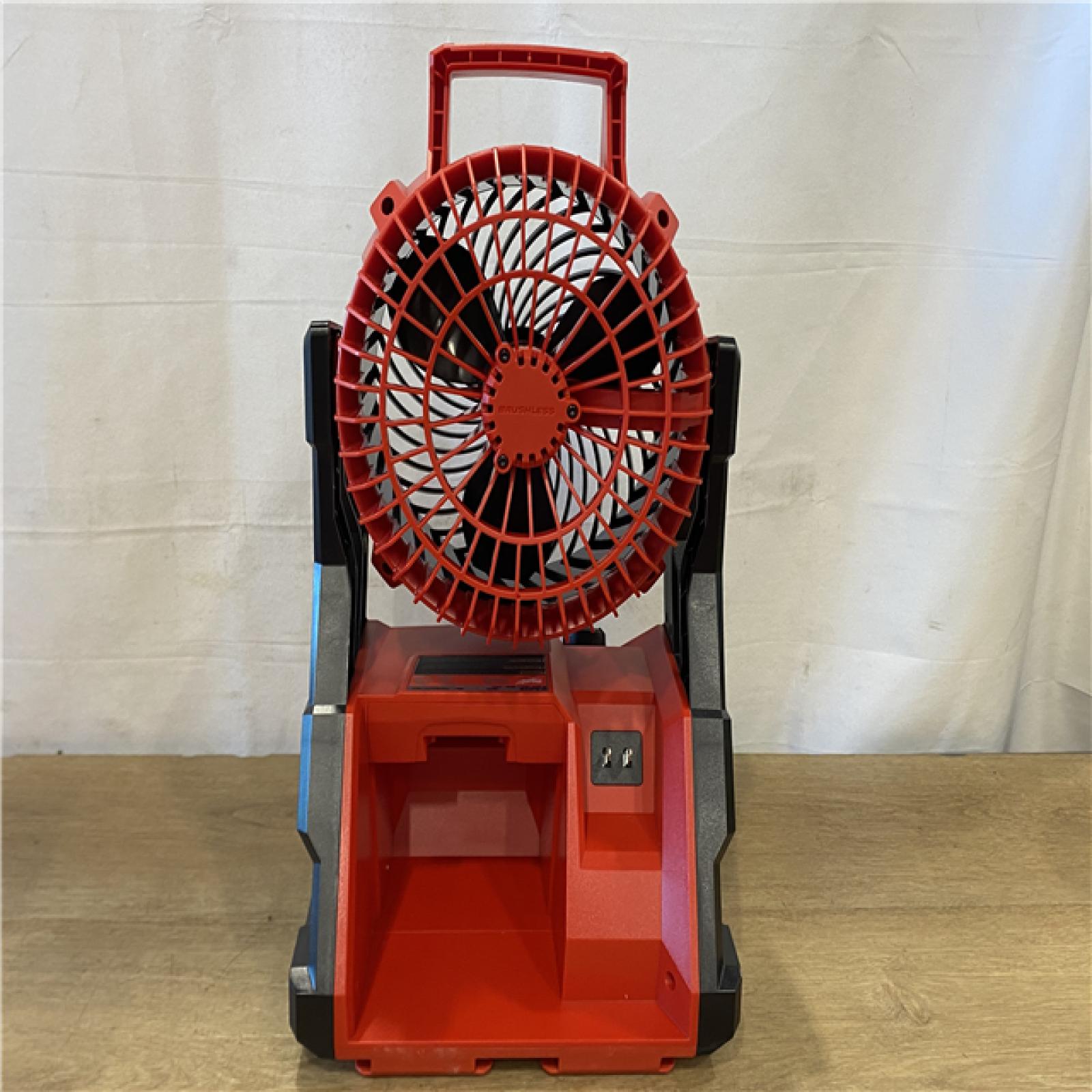 AS-IS Milwaukee 18-Volt Lithium-Ion Brushless Cordless PACKOUT Jobsite Fan (Tool-Only)