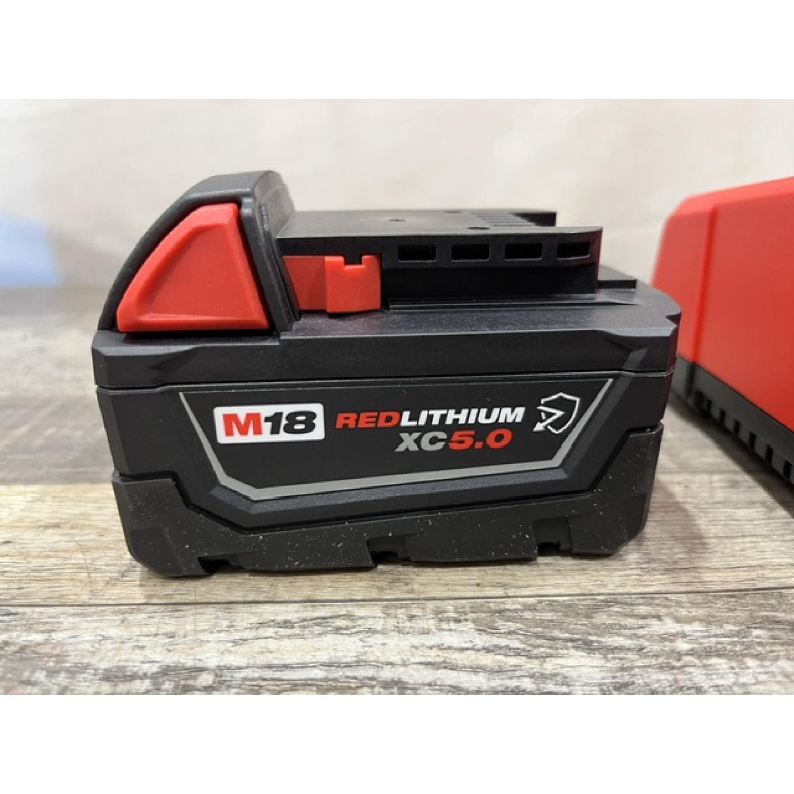 NEW - Milwaukee 18-Volt Lithium-Ion XC Starter Kit with One 5.0Ah Battery and Charger