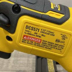AS-IS DEWALT ATOMIC 20V MAX Cordless Brushless 4-1/2 in. Circular Saw (Tool Only)