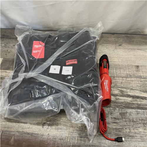 AS-IS Women's Medium M12 12-Volt Lithium-Ion Cordless AXIS Black Heated Quilted Jacket Kit with (1) 3.0 Ah Battery and Charger