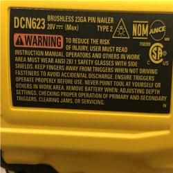 AS-IS DEWALT ATOMIC 20V MAX Lithium Ion Cordless 23 Gauge Pin Nailer (Tool Only)