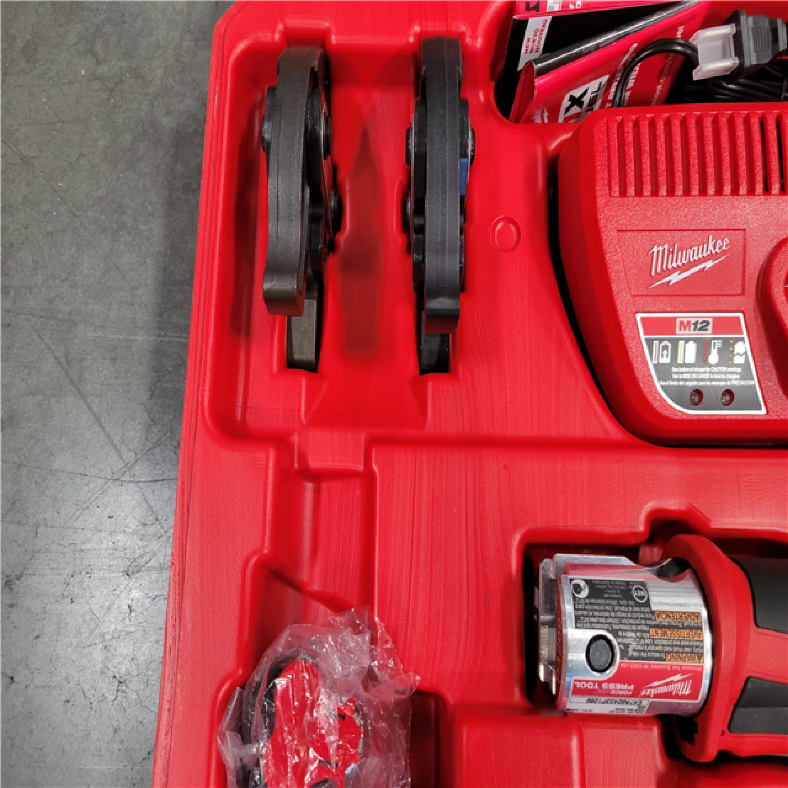 CALIFORNIA AS-IS MILWAUKEE M12 FORCE LOGIC PRESS TOOL