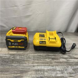 AS-IS DEWALT 20V/60V MAX FLEXVOLT Lithium-Ion 9.0Ah Battery and Charger Starter Kit