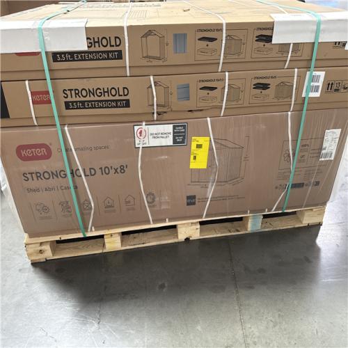 California NEW KETER Stronghold 10 x 15 Shed  Includes (2) 3.5ft Extension Kits